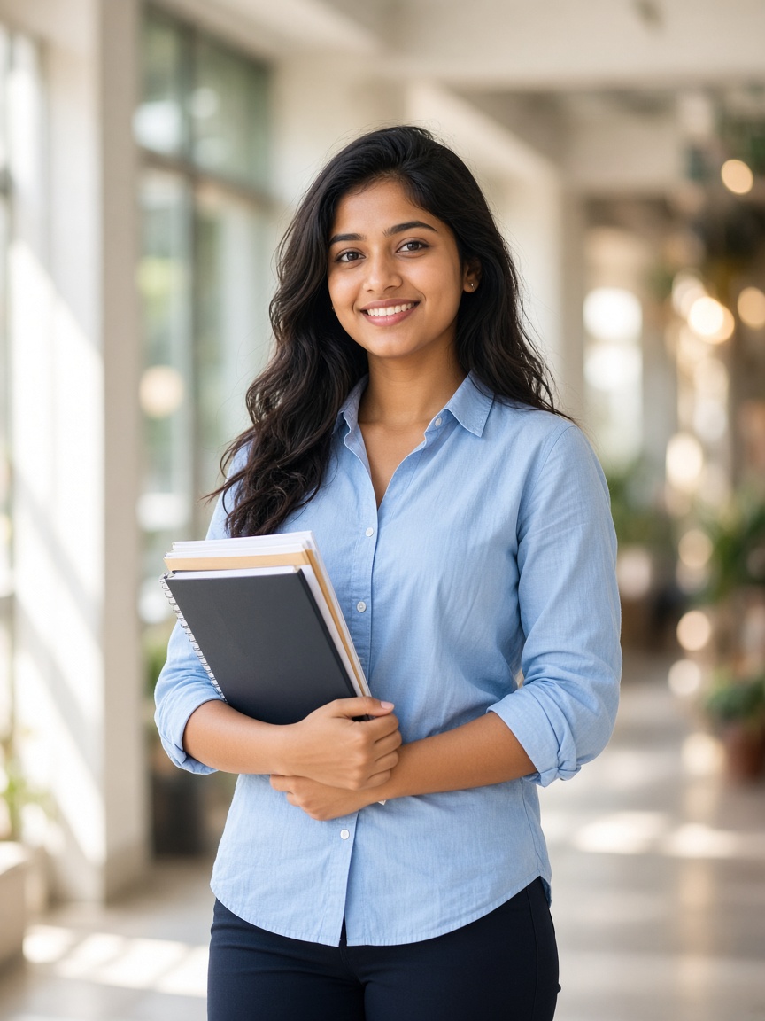Student at a skill development campus